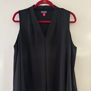Vince Camuto Black Sleeveless Tunic Top